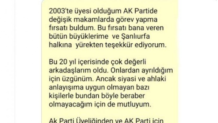 Fakıbaba partisinden ve milletvekilliğinden istifa etti