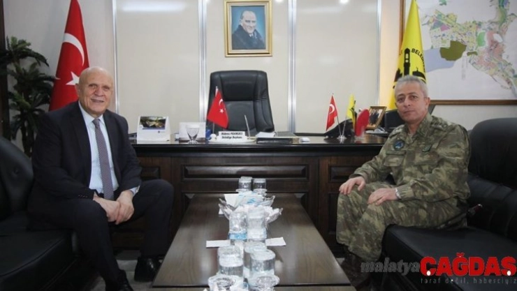 Garnizon Komutanı Diker'den Başkan Pekmezci'ye ziyaret