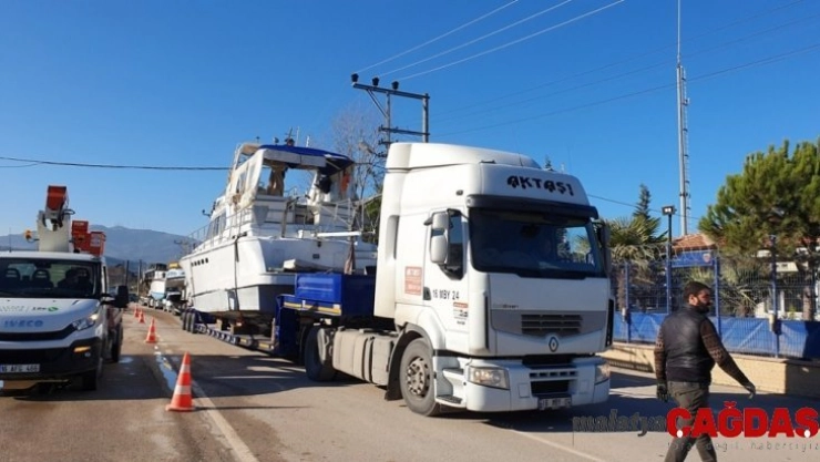 Gemlik körfezinde tekne operasyonu