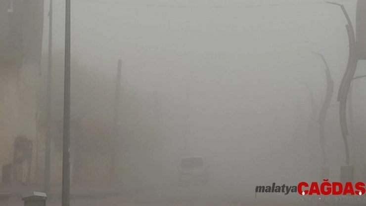 Gercüş'te yoğun sis sürücülere zor anlar yaşattı