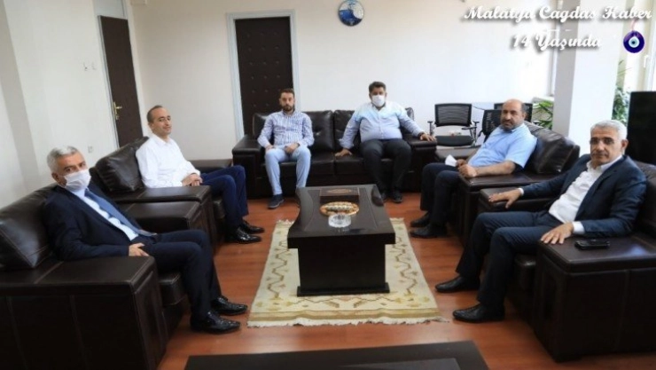 Güder'den müdür Kutlu'ya ziyaret