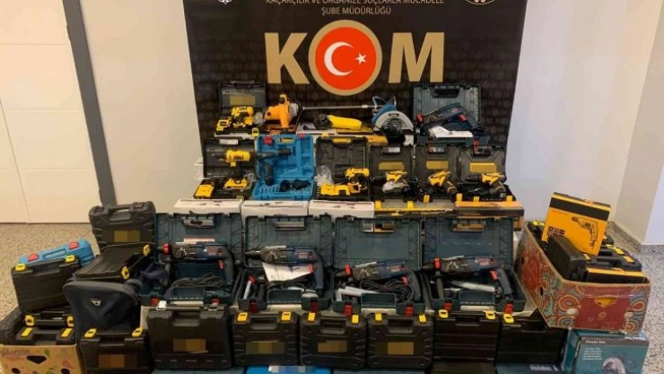 Gümrük kaçağı matkaplara el konuldu