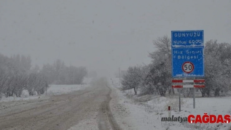 Günyüzü ilçesinde okullar 1 gün tatil edildi