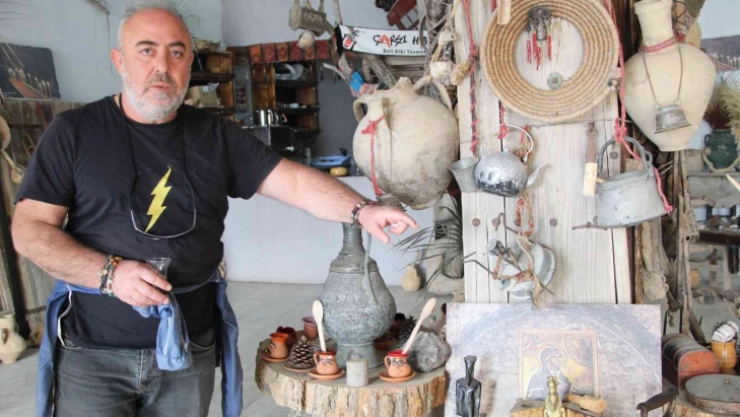Hasankeyfli turizmci yüzlerce yıllık eşyaları toplayıp küçük bir müzeye dönüştürdü