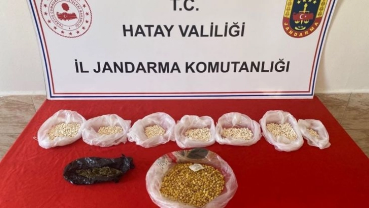 Hatay'da 4 bin 500 adet captagon hap ele geçirildi