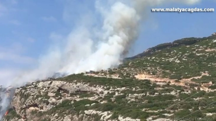 Hatay'da makilik alanda yangın