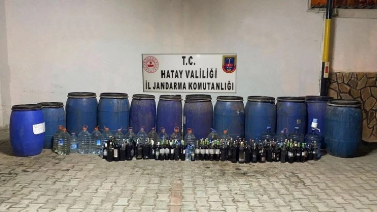 Hatay'da sahte alkol operasyonu