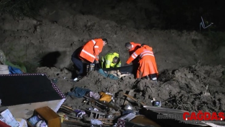 Heyelan altında kalan vatandaş hayatını kaybetti