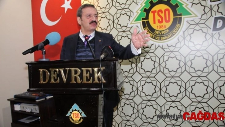 Hisarcıklıoğlu'ndan Devrek TSO'ya ziyaret