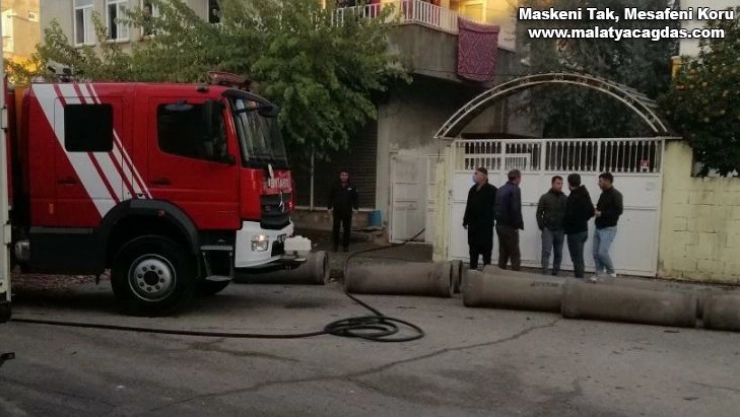 İkamet yangını korkuttu