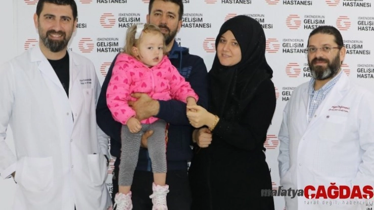 İki yaşında beyin tümörü ameliyatı oldu