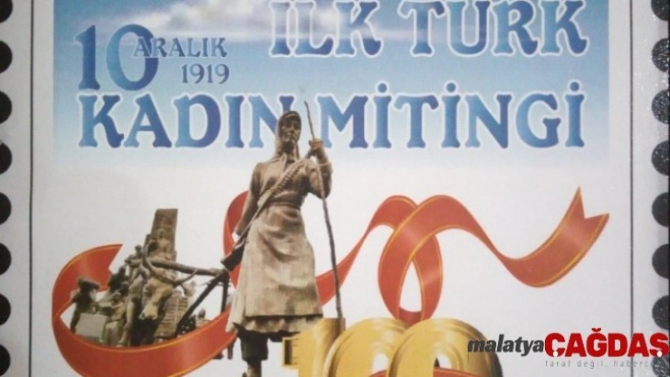 İlk Kadın Mitingi etkinlikleri kapsamında posta pulu bastırıldı