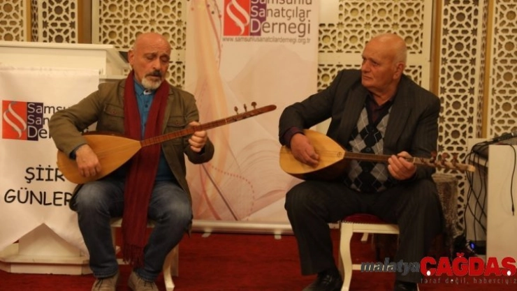 İlkadım'da şiir gecesinde aşıklar atıştı