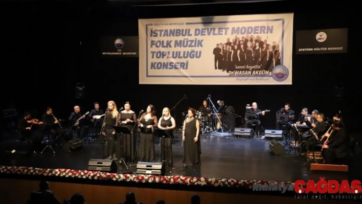 İstanbul Devlet Modern Folk Müzik Topluluğu Büyükçekmece'de konser verdi