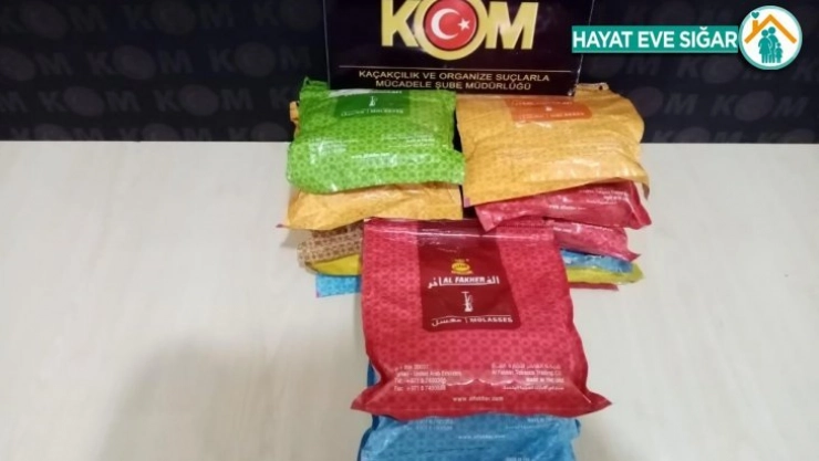 Kaçak nargile tütünü ele geçirildi