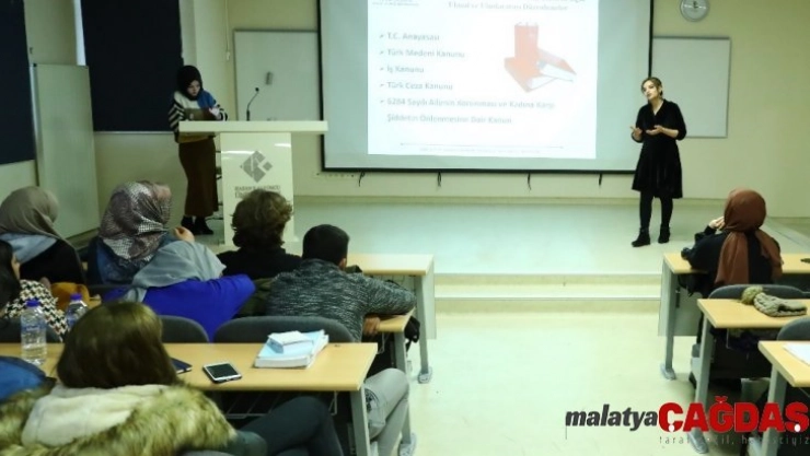 Kadına yönelik şiddetle mücadele HKÜ'de anlatıldı
