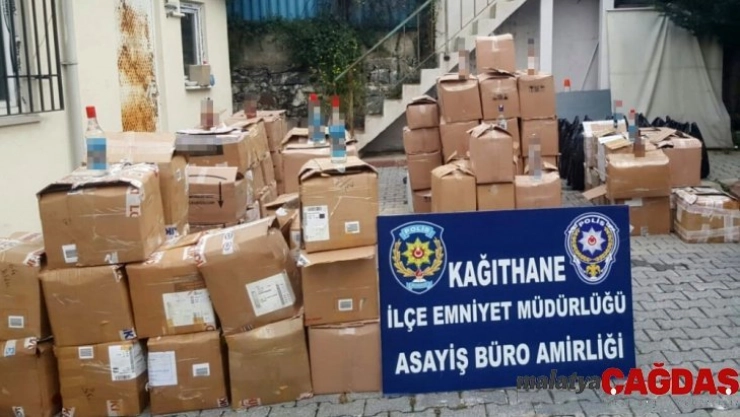 Kağıthane'de kaçak alkol satışı yapanlara operasyon: 2 gözaltı