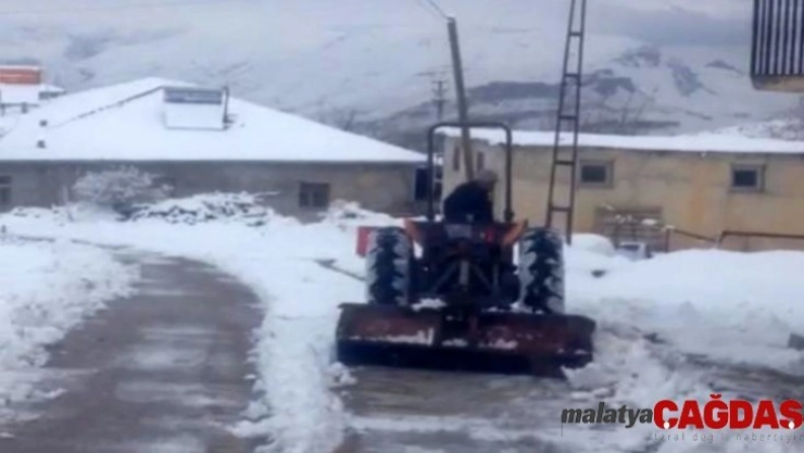 Kar, Darende'de hayatı olumsuz etkiledi