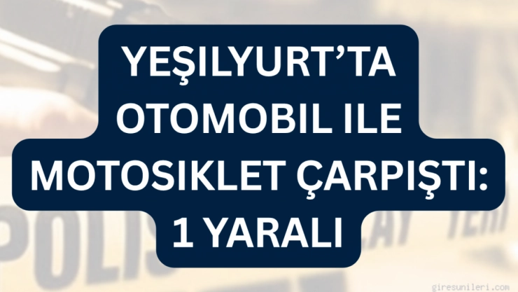 Karakavak Mahallesi'nde Trafik Kazası: Motosiklet Sürücüsü Yaralandı
