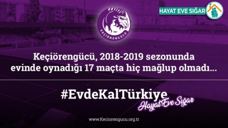 Keçiörengücü'nden 17 maçlık yenilmezlik serisi ile 'Evde Kal' mesajı