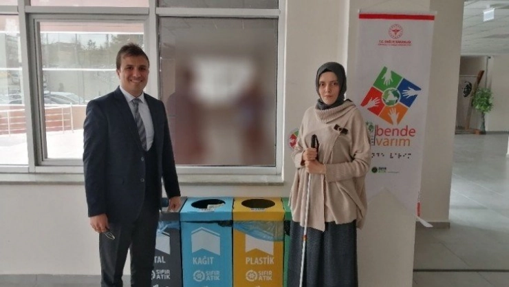 Kırıkkale'de görme engelli ve vatandaşlar için 'Ben de varım' projesi