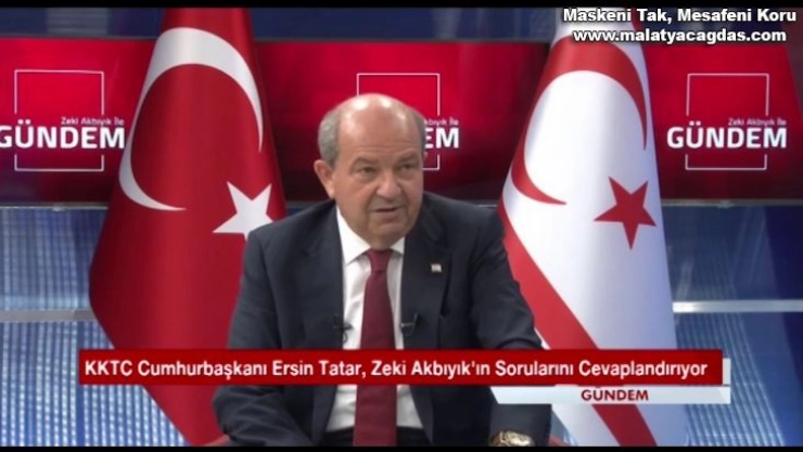 KKTC Cumhurbaşkanı Tatar: 'Cumhurbaşkanı Recep Tayyip Erdoğan kararlılığını bir kez daha ortaya koymuştur'