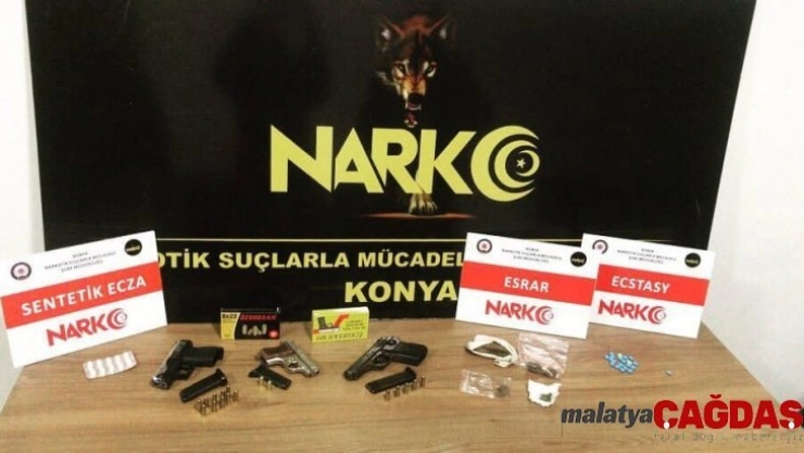 Konya'da uyuşturucu operasyonu: 10 gözaltı