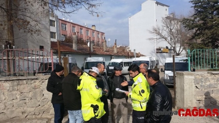Kulu'da öğrenci servis araçları denetlendi