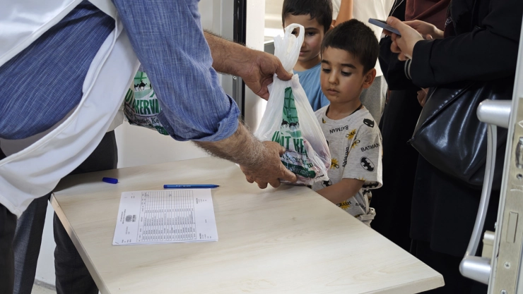 Kurban Bayramı'nda ihtiyaç sahibi aileler unutulmadı