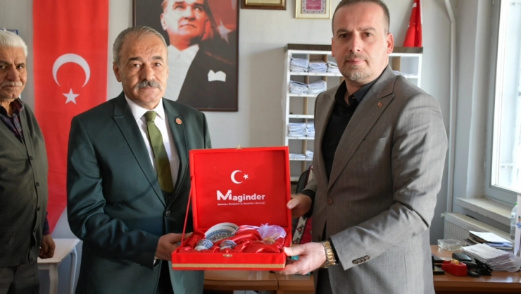 MAGİNDER'den Fırat Mahallesi Muhtarı Nebi Hanbay'a Ziyaret