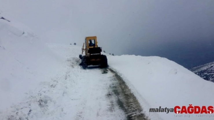 15 kırsal mahalle yolu kardan kapandı