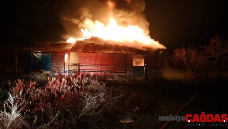 Ahır yangını korkuttu