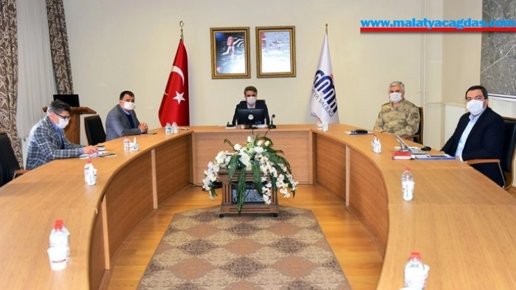 Malatya'da korona virüs toplantısı yapıldı