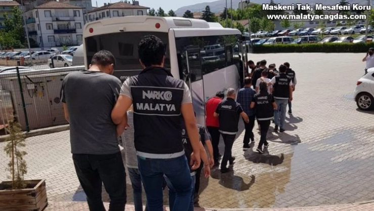 Malatya'da torbacı operasyonu: 17 tutuklama