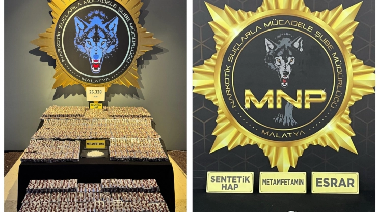 Malatya'da Zehir Tacirlerine Darbe: 26 Bin Hap Ele Geçirildi