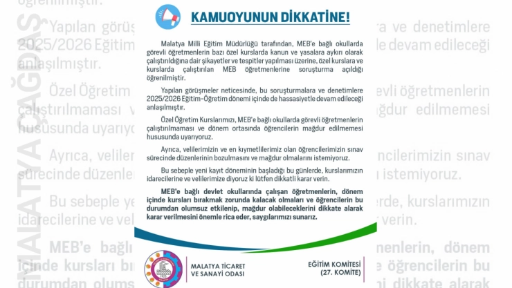 MEB öğretmenlerine soruşturma açıldı