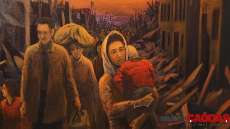 Mehmet Akkaya'nın resimleri Aydınlılarla buluştu