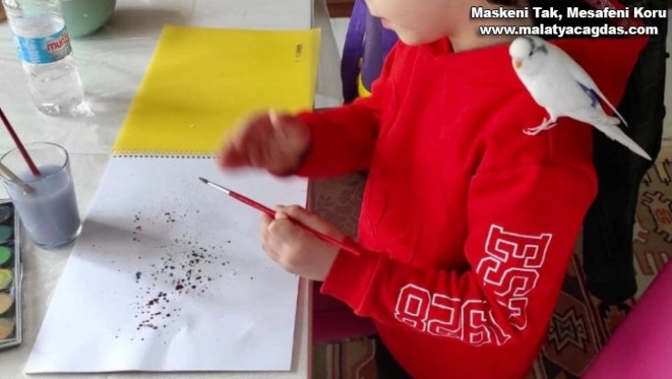 Muhabbet kuşunu bulup, küçük Doruk'a ulaştırdı