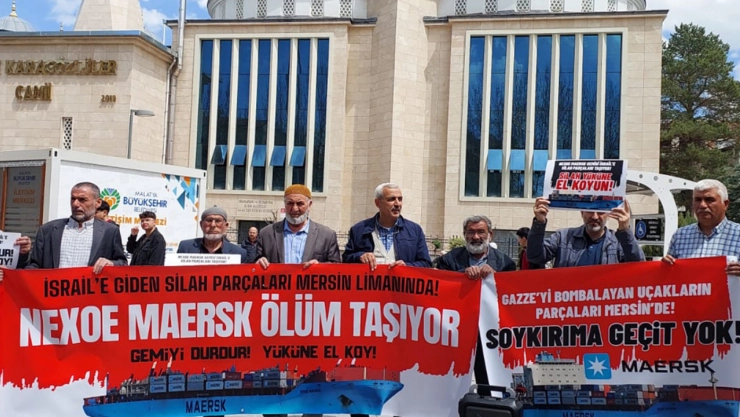 Mersin Limanı'na gelecek Maersk Gemisi'ni engelleyin!