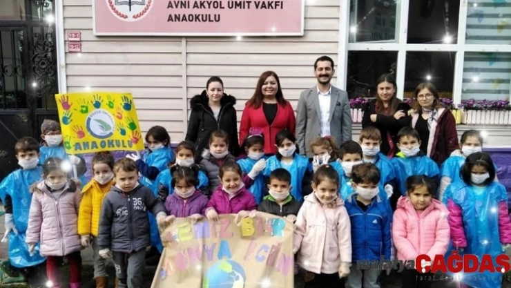 Minik çevreciler iş başında