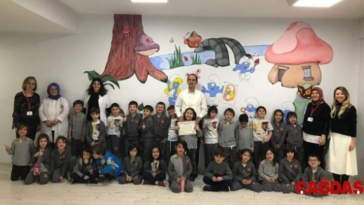 Minik öğrencilere ağız ve diş sağlının önemi anlatıldı