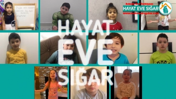 Minik öğrencilerinden korona virüs mesajı