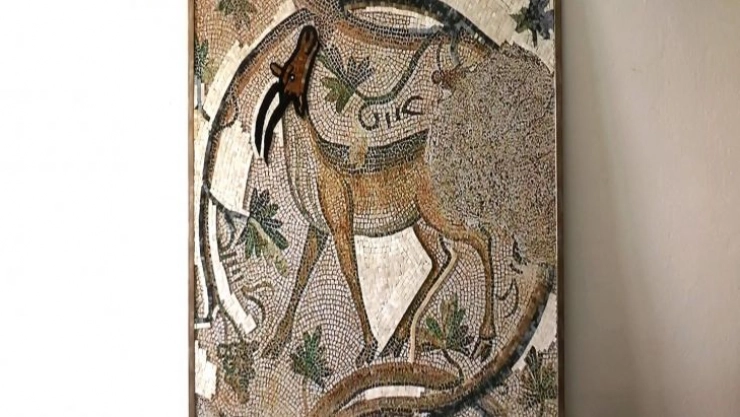 Mozaik taşlarıyla tarih yeniden işleniyor