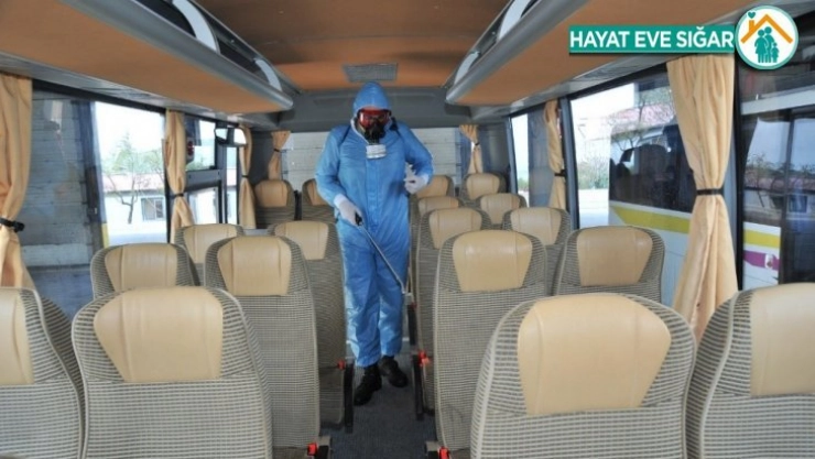 Personelinin kullandığı araçlar düzenli olarak dezenfekte ediliyor