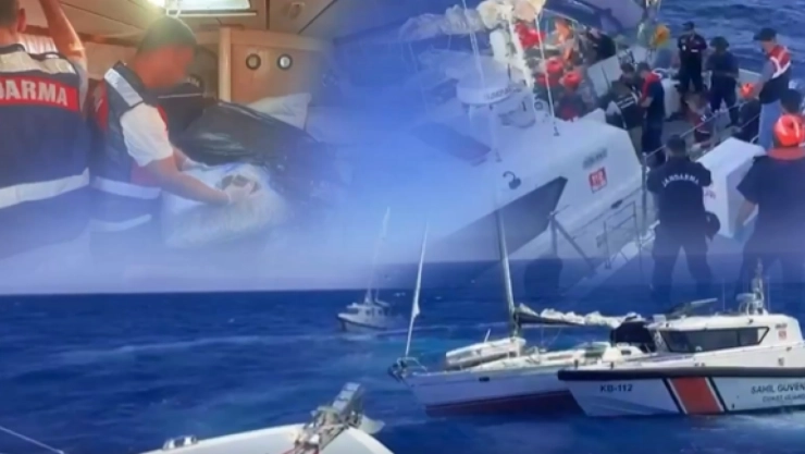 Muğla açıklarında JİHA destekli operasyon: 210 kilo skunk ele geçirildi