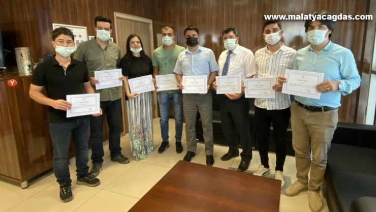 Muş Kadastro Müdürlüğü personellerine teşekkür belgesi