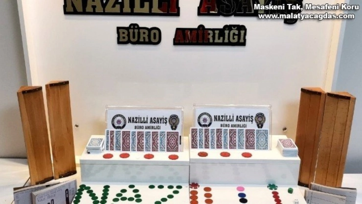 Nazilli'de kumar baskını