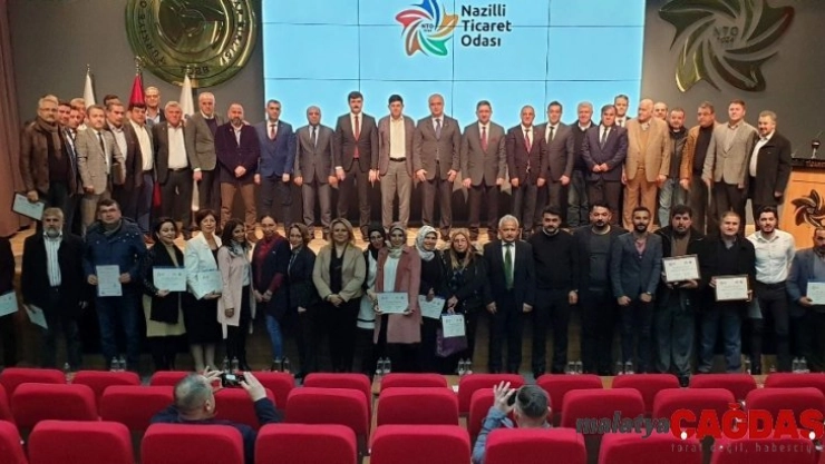 Nazilli Ticaret Odası'nda sertifika ve ödül töreni yapıldı