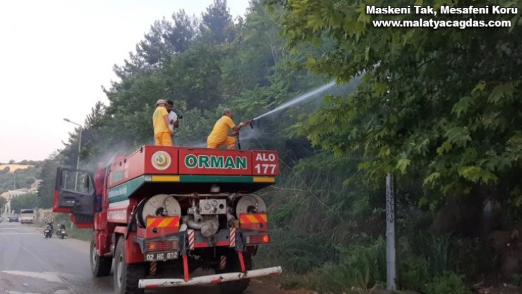 Orman yangını büyümeden söndürüldü