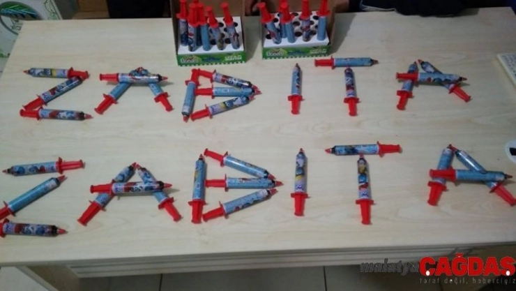 Osmancık zabıtası'ndan şırınga çikolata denetimi